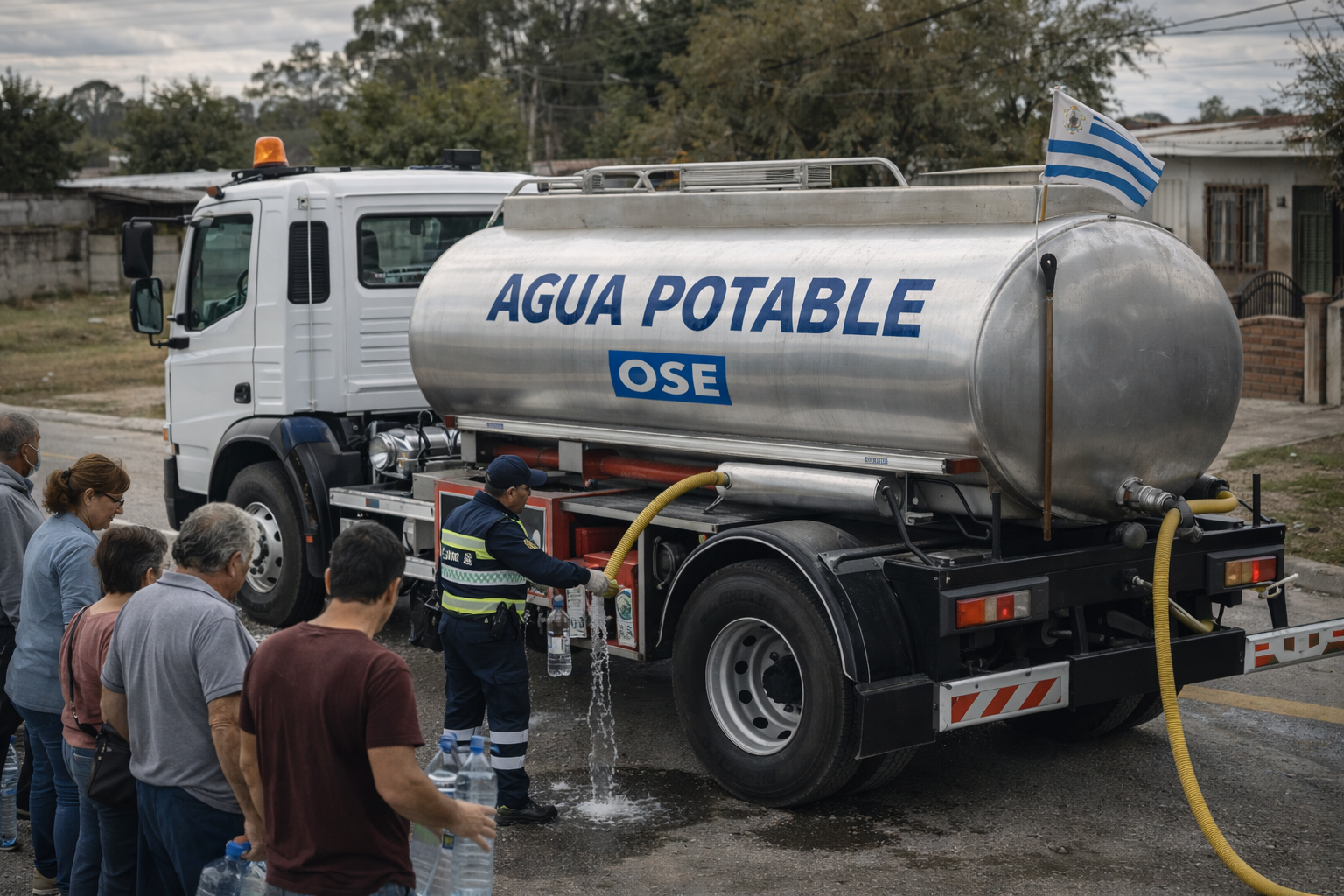Reparto de agua por déficit hídrico en Canelones