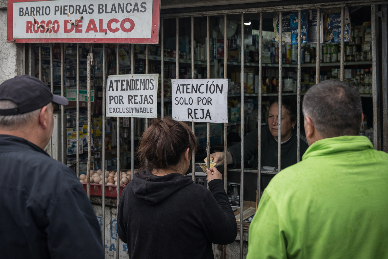 Rejas comerciales en barrio Piedras Blancas