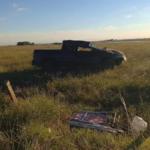 Escena del accidente en Artigas