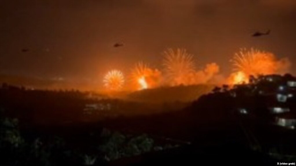 Explosiones en Caracas tras el ataque de Estados Unidos a Venezuela que derivó en la captura de Nicolás Maduro.