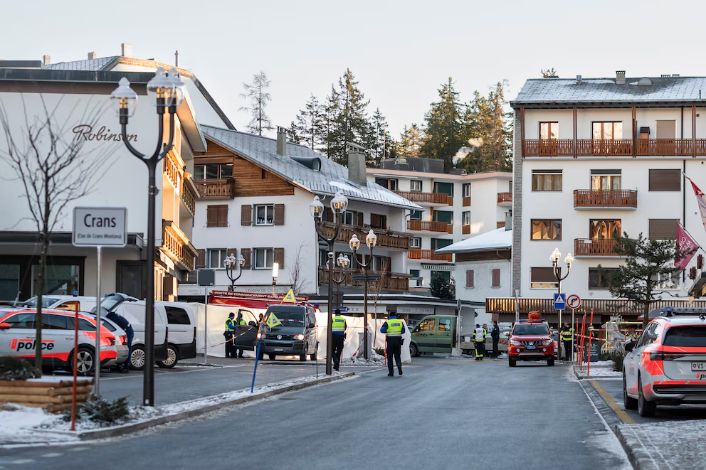 Operativo de rescate por la tragedia en Crans-Montana