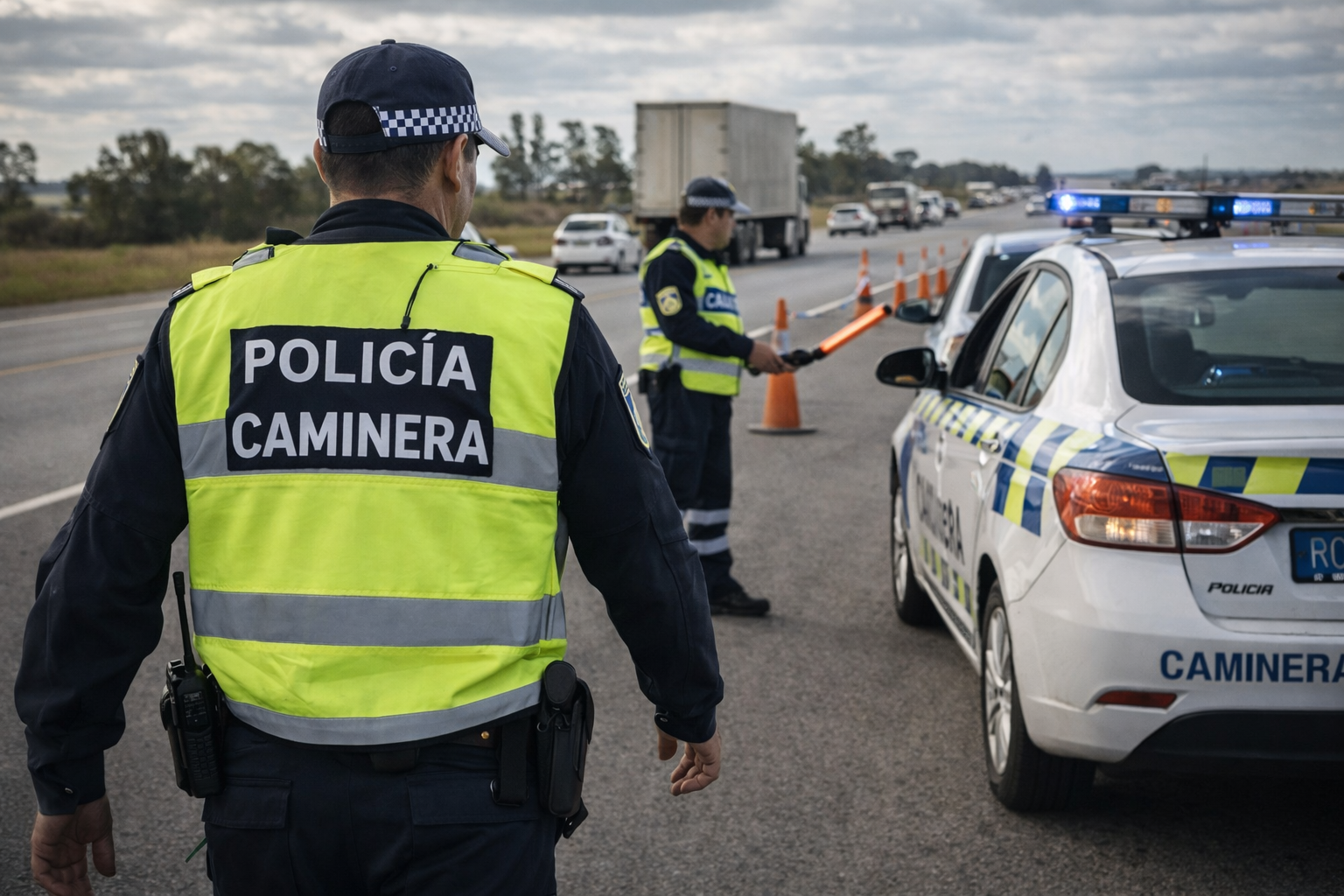 Operativo de Caminera por siniestralidad en Uruguay