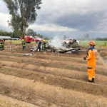 Accidente aéreo en Colombia: restos de la aeronave