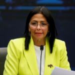 Delcy Rodríguez en conferencia internacional