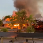 Avance del incendio en el hotel La Castellana