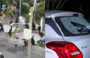 Autos rotos y balas de goma marcaron los incidentes en Peñarol vs Colo Colo