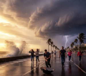 El pronóstico del tiempo anuncia lluvias y una fuerte baja de temperatura