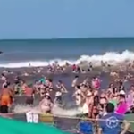 Testigos ante la ola gigante en Argentina