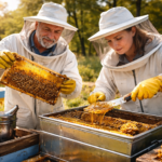 Colmenas en praderas para producción de miel