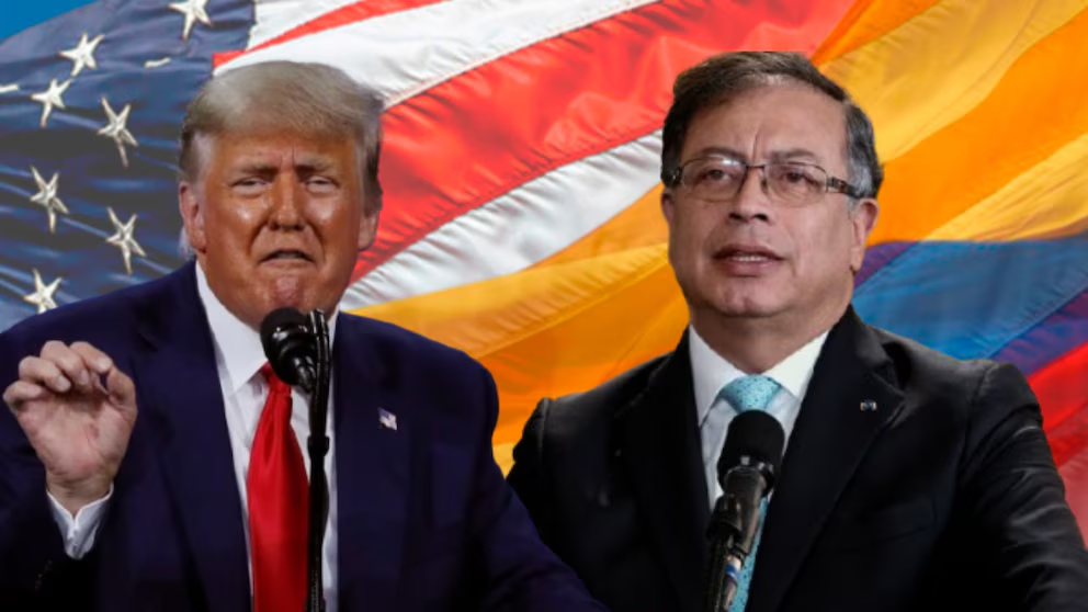 Conferencia de Trump contra Gustavo Petro
