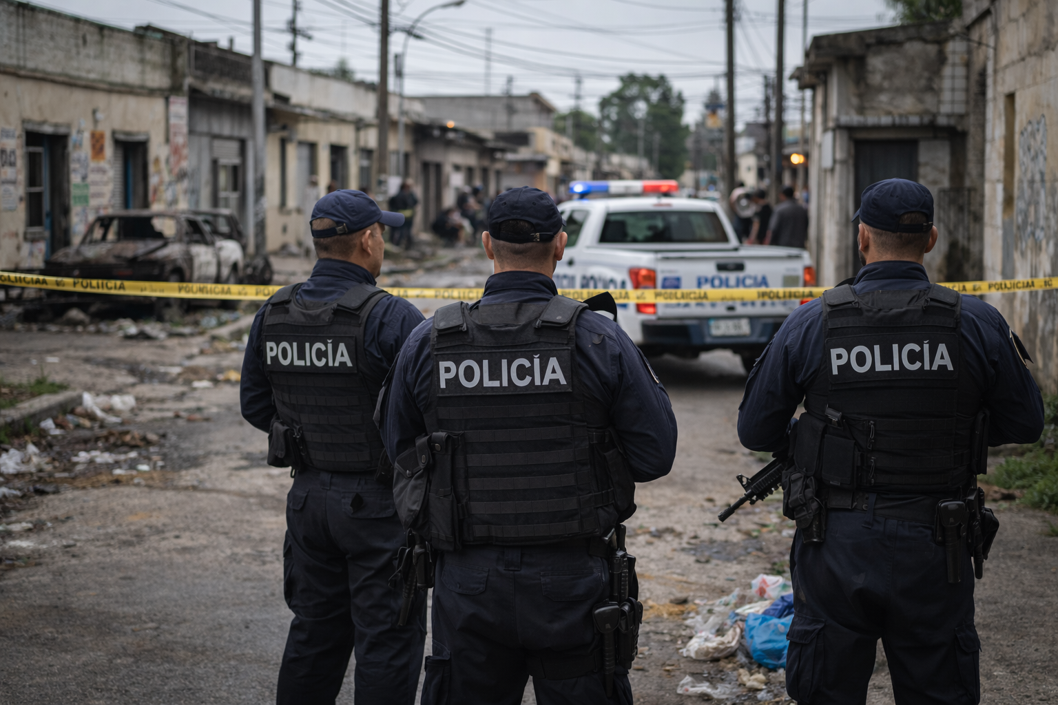 Patrullaje nocturno en barrio Piedras Blancas