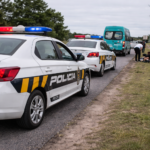 Escena del accidente en Maldonado