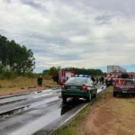 Lugar del accidente en ruta 136