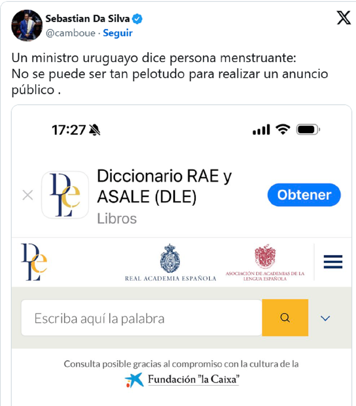 Reacción de Da Silva y críticas a Gonzalo Civila