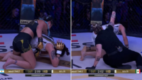 Julieta Martínez UFC: 37 golpes seguidos para mantener el invicto 6 La luchadora argentina Julieta Martínez en UFC, conocida como Ninja Ferret, festejando su victoria por nocaut técnico en el evento LUX 059.