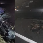 Escenario del choque fatal en ruta 9