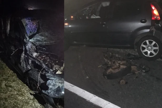 Escenario del choque fatal en ruta 9