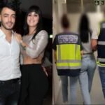 Gianina García Troche siendo trasladada por efectivos policiales en Paraguay.