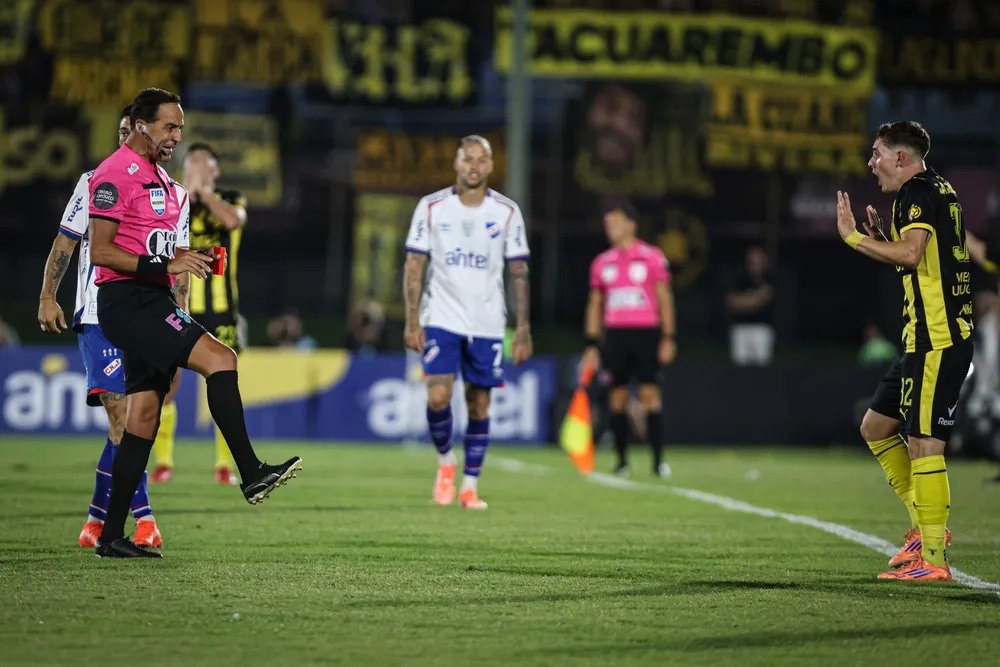 Festejo de Peñarol en el Clásico de la Supercopa