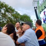 Yamandú Orsi en Santa Teresa durante el Bicentenario