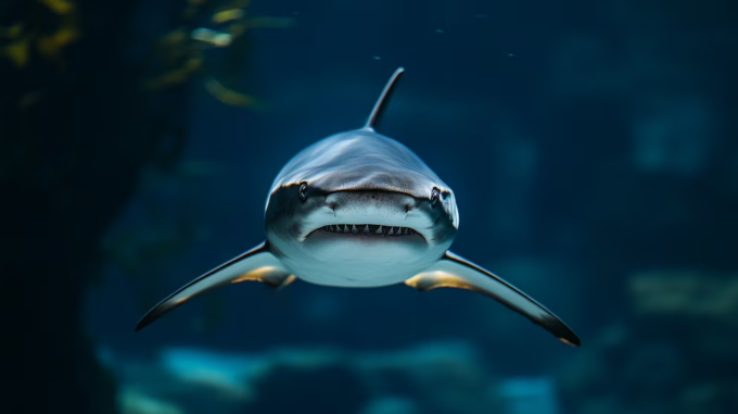 Detalle del fósil y la evolución de los tiburones