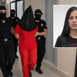 Operativo de traslado policial bajo custodia por las amenazas de Gianina García Troche.