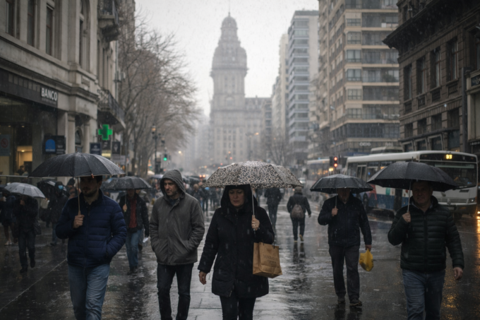 Pronóstico del tiempo: el fin de semana será frío y con tormentas
