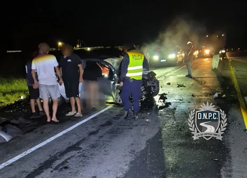 Accidente fatal en ruta 3: falleció una embarazada y hay varios heridos graves en Paysandú