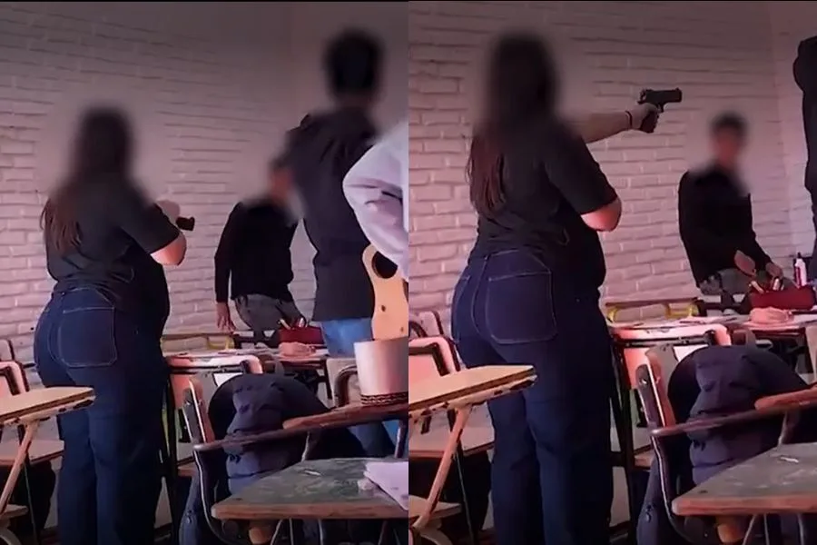 El liceo n°3 de Salto, donde ocurrió el incidente con la pistola de aire comprimido.