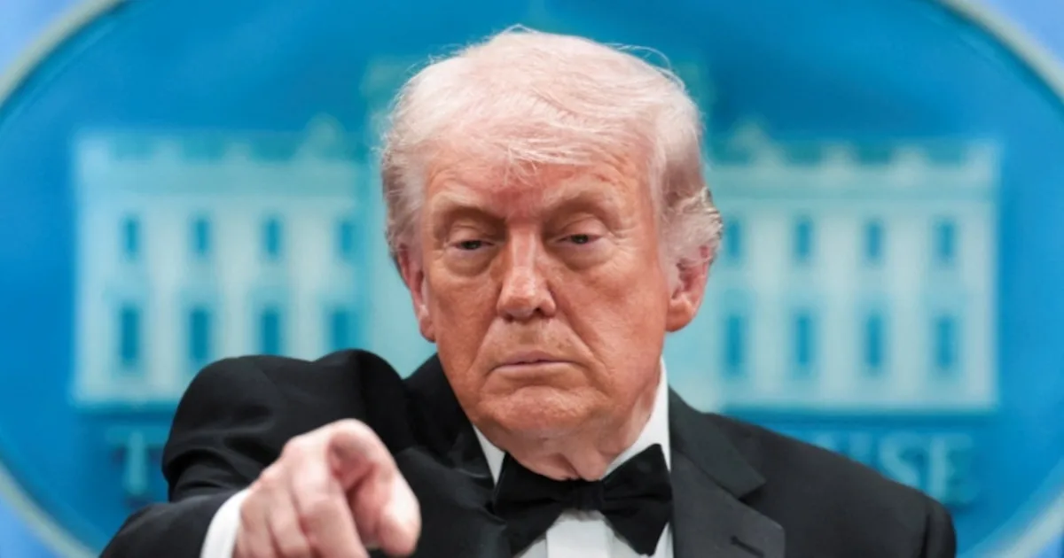 Donald Trump durante una conferencia de prensa en la Casa Blanca.