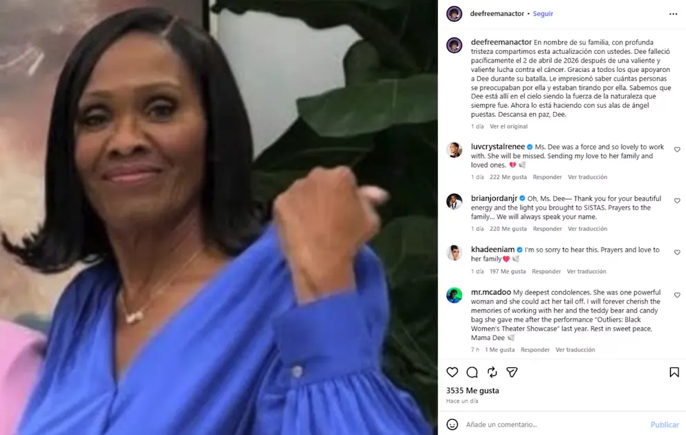 Escena de la serie Sistas con la participación de la intérprete Dolores Freeman