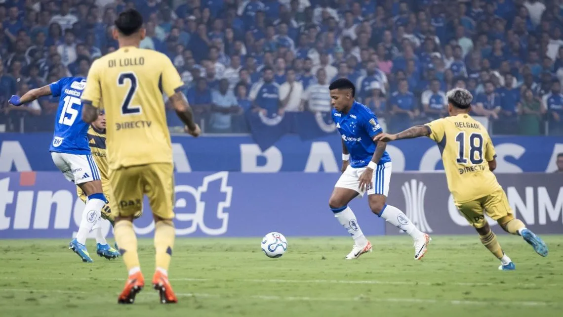 El partido entre cruzeiro y boca en belo horizonte