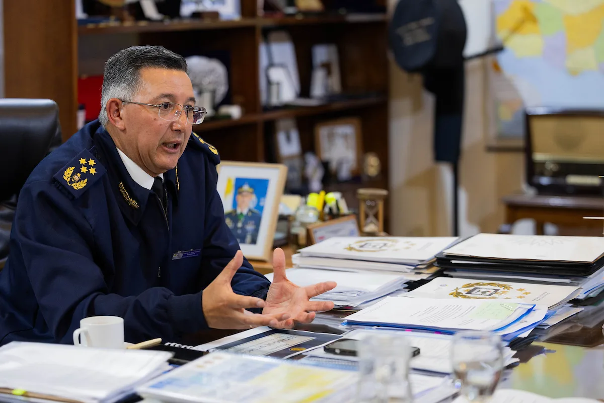 Director de la Policía Nacional José Azambuya hablando sobre inseguridad en Uruguay