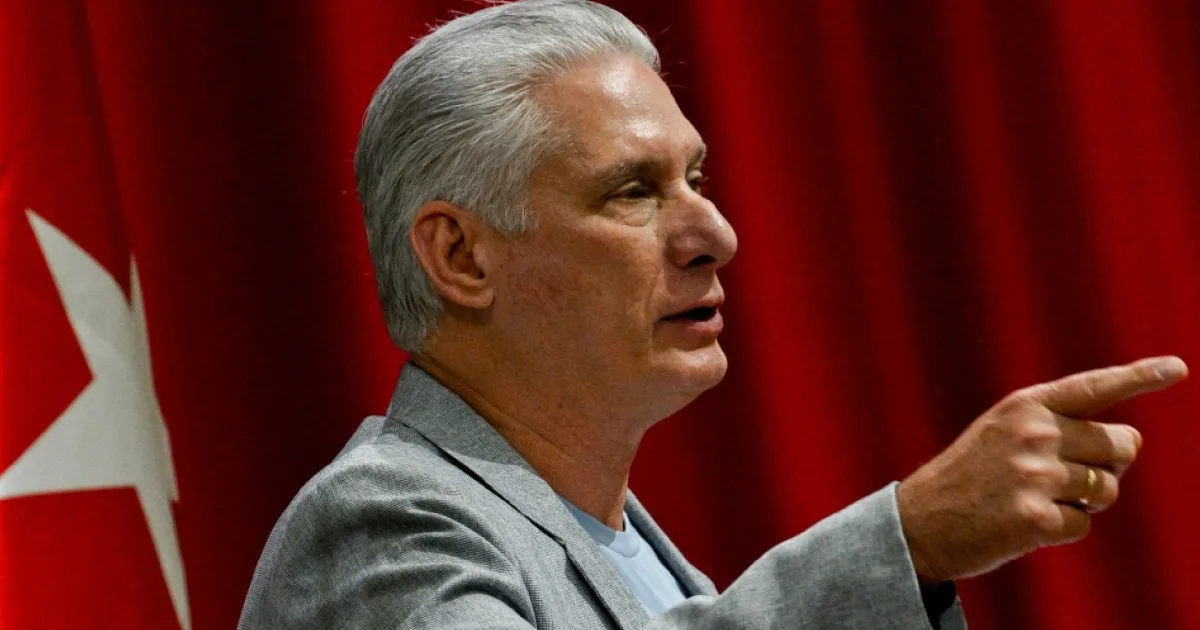 El presidente cubano Miguel Díaz-Canel responde a las declaraciones de Trump.