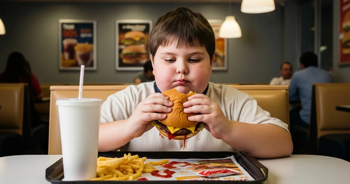 Niños en clínica especializada del NHS reciben tratamiento contra la obesidad.