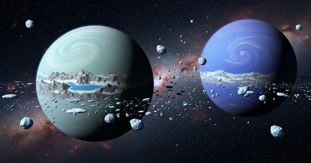 El enigma de Urano y Neptuno: más roca que hielo en su composición