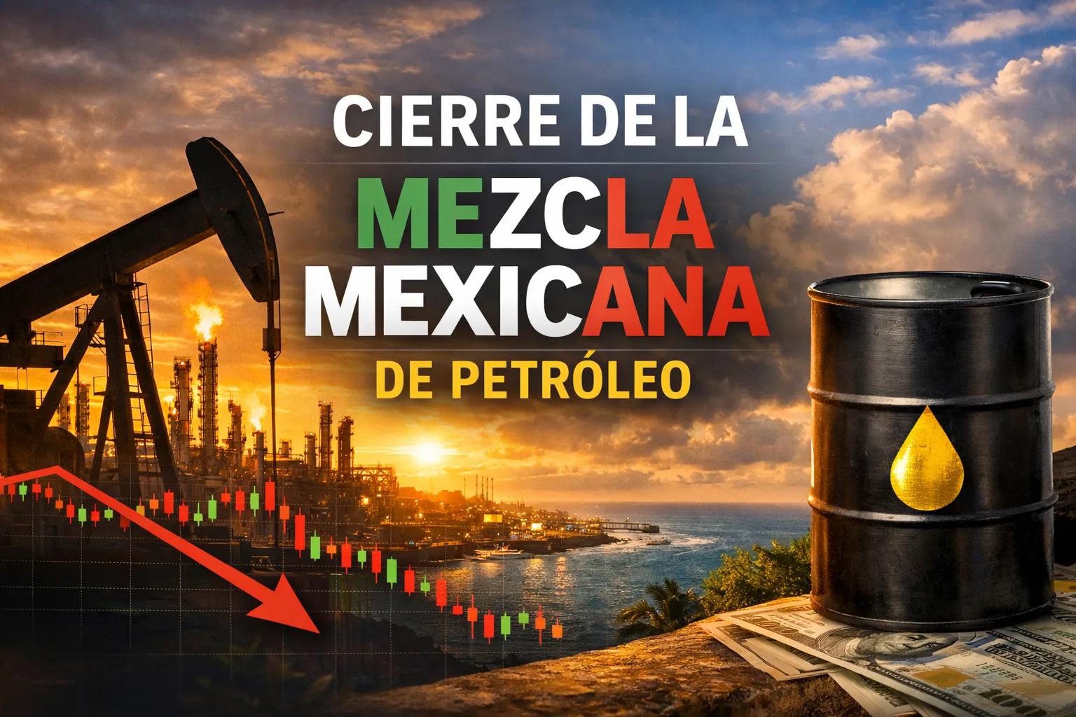 Caída en el precio del petróleo mexicano: impacto en la economía nacional