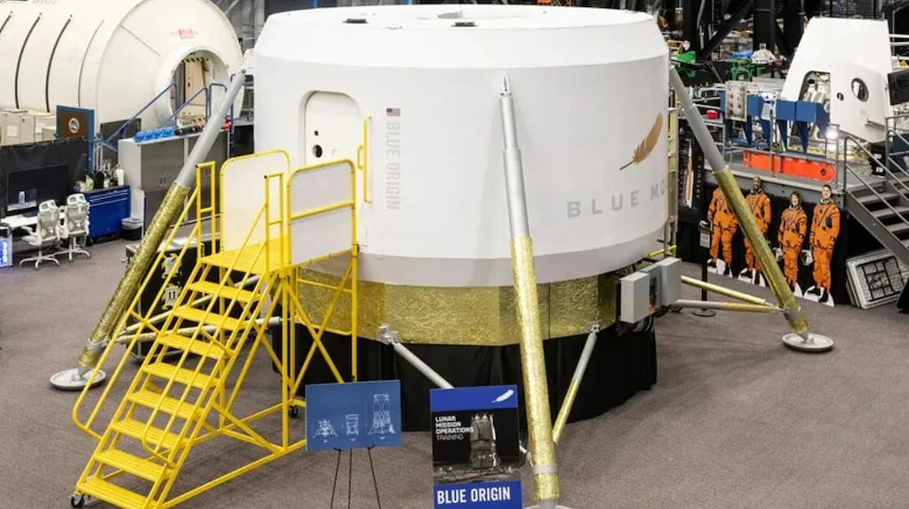NASA y Blue Origin avanzan en la carrera lunar con nuevo prototipo de alunizaje