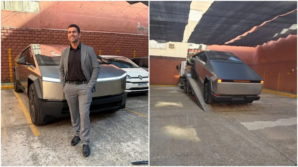 Polémica en el Congreso argentino: diputado libertario enfrenta críticas por camioneta Tesla remolcada