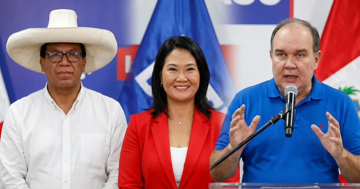 Candidatos peruanos en una cerrada contienda por la presidencia en 2026.