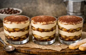 Tiramisú en vaso: la receta individual fácil y cremosa