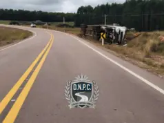 Tragedia en Durazno: un camionero murió tras un vuelco en Ruta 6