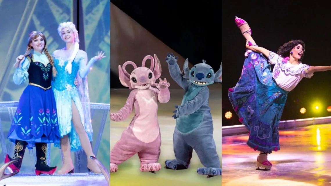 Disney on ice vuelve al movistar arena con stitch, angel y otros personajes icónicos
