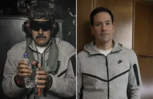 Marco Rubio se fotografía desde el avión presidencial hacia China con el chándal que usó Maduro tras su captura