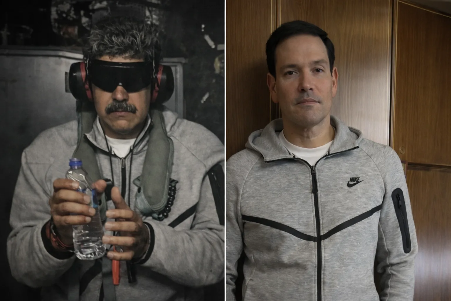 Marco Rubio se fotografía desde el avión presidencial hacia China con el chándal que usó Maduro tras su captura