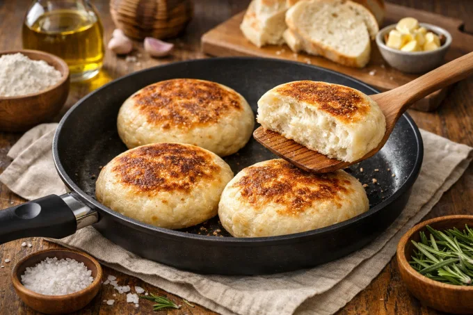 Cómo hacer pan casero en sartén y sin horno