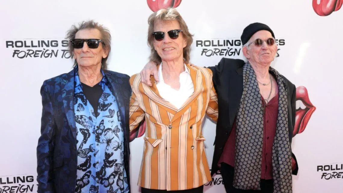 Mick Jagger, Keith Richards y Ronnie Wood presentan su nuevo álbum en Nueva York.