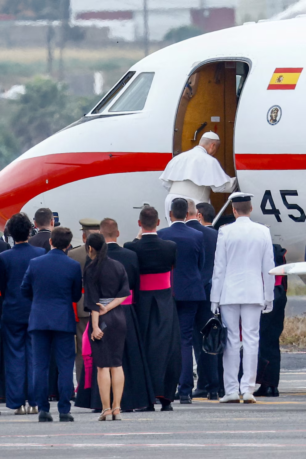 El avión averiado que estrecharía los lazos de Felipe VI y el papa León XIV (EFE)