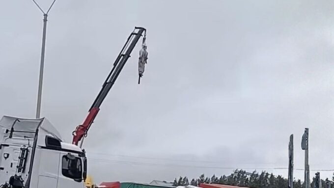 Ruta en Paysandú donde se registró el incidente del muñeco colgado.
