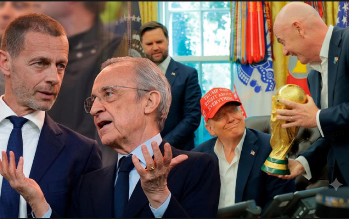 Reunión institucional donde se confirma que la UEFA abandona la FIFA tras el plan de privatización